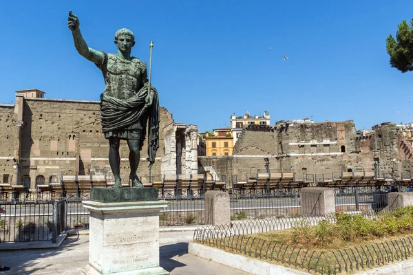 Ρώμη Ιταλία Ιουνίου 2017 Καταπληκτική Θέα Του Φόρουμ Augustus Και — Φωτογραφία Αρχείου