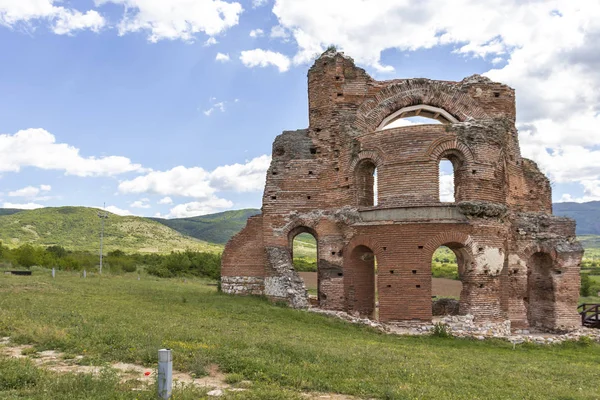 Red Church Ruins Early Byzantine Christian Basilica Town Perushtitsa Plovdiv — Stock Photo, Image