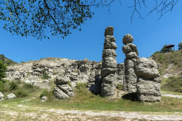 Landschaft Mit Felsformation Die Steinpuppen Von Kuklica Der Nähe Der — Stockfoto