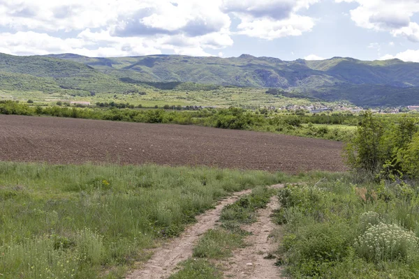 Landelijk Landschap Met Boventhracische Vlakte Nabij Stad Perushtitsa Regio Plovdiv — Stockfoto