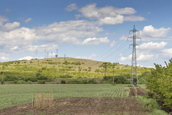 Rural Landscape with Upper Thracian Plain near town of Perushtitsa, Plovdiv Region, Bulgaria