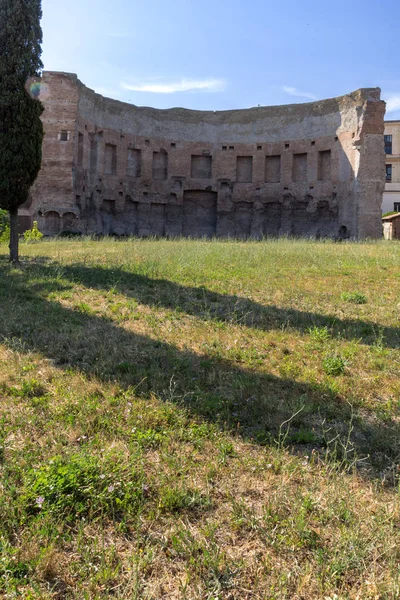 Rom Italien Juni 2017 Panorama Över Ruinerna Domus Aurea Staden — Stockfoto