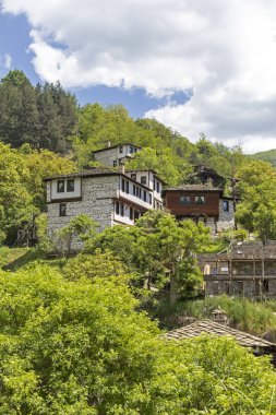 Köy Kosova ile orijinal on dokuzuncu yüzyıl evler, Plovdiv bölge, Bulgaristan