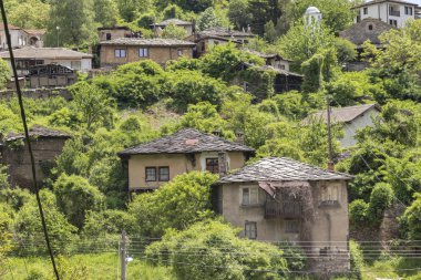 Köy Kosova ile orijinal on dokuzuncu yüzyıl evler, Plovdiv bölge, Bulgaristan