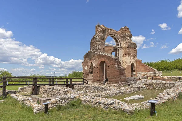 Ruinas Basílica Cristiana Bizantina Conocida Como Iglesia Roja Cerca Ciudad —  Fotos de Stock