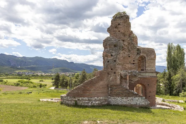 Ruinas Basílica Cristiana Bizantina Conocida Como Iglesia Roja Cerca Ciudad —  Fotos de Stock