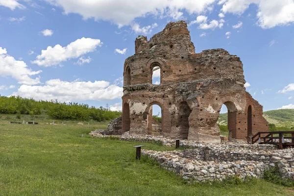 Ruins Early Byzantine Christian Basilica Know Red Church Town Perushtitsa — Stock Photo, Image