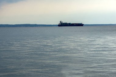 Selanik, Yunanistan - 30 Eylül 2017: Selanik şehrinin mbankment panoraması, Orta Makedonya, Yunanistan