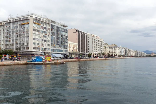 Thessaloniki Grecia Septiembre 2017 Panorama Mbankment Ciudad Tesalónica Macedonia Central — Foto de Stock