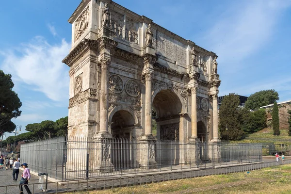 Roma Itália Junho 2017 Arco Constantino Perto Coliseu Roma Itália — Fotografia de Stock