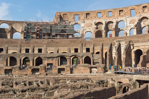 Roma Italia Giugno 2017 Panorama Della Parte Interna Del Colosseo — Foto Stock