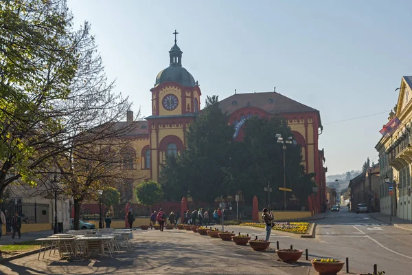 Sremski Karlovci Vojvodina Serbia Listopada 2018 Panoramiczny Widok Centrum Miasta — Zdjęcie stockowe