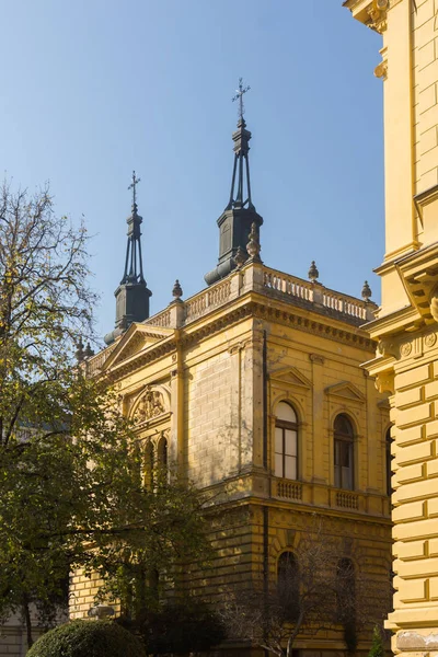 Sremski Karlovci Vojvodina Serbia Noviembre 2018 Palacio Del Patriarca Ciudad — Foto de Stock