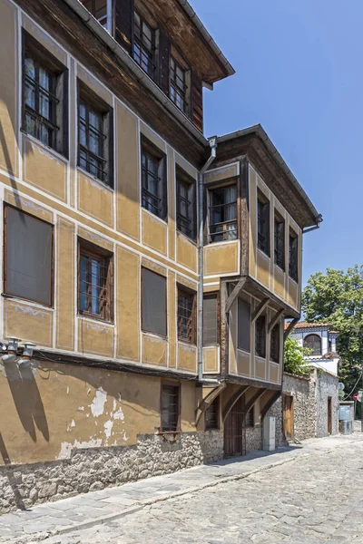 Plovdiv Bulgária Maio 2019 Rua Casas Século Xix Reserva Arquitetônica — Fotografia de Stock