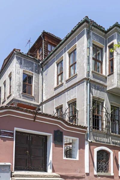 Plovdiv Bulgarien Maj 2019 Street Och Artonhundratalet Hus Arkitektoniska Och — Stockfoto