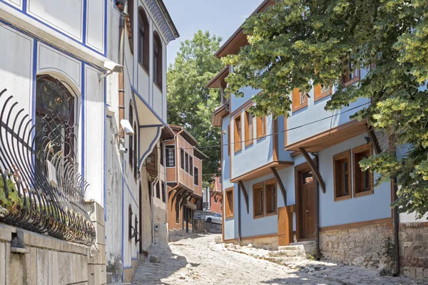 Plovdiv Bulgarie Mai 2019 Rue Xixe Siècle Maisons Dans Réserve — Photo