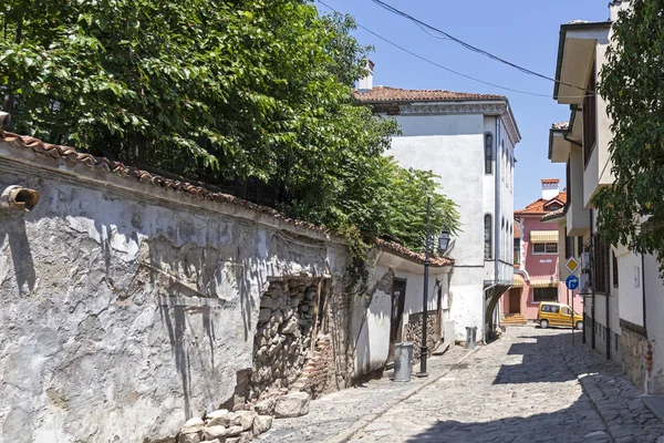 Plovdiv Bulgaria May 2019 Street Nineteenth Century Houses Architectural Historical — Stock Photo, Image