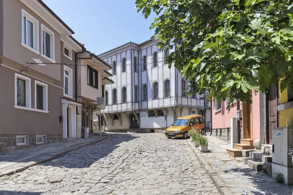 Plovdiv Bulgaria Mai 2019 Case Stradă Secol Xix Rezervație Arhitecturală — Fotografie, imagine de stoc
