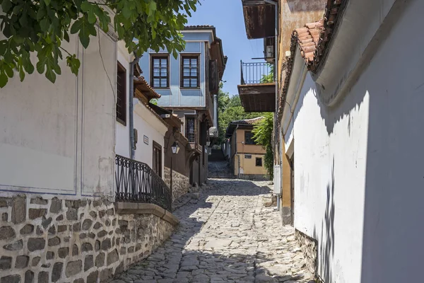 Plovdiv Bulgaria Maggio 2019 Case Strada Del Xix Secolo Nella — Foto Stock