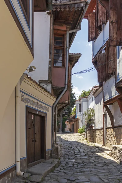 Plovdiv Bulgaria May 2019 Street Nineteenth Century Houses Architectural Historical — Stock Photo, Image