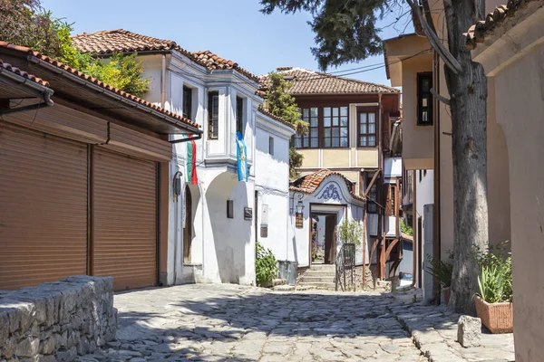 Plovdiv Bulgária Maio 2019 Rua Casas Século Xix Reserva Arquitetônica — Fotografia de Stock