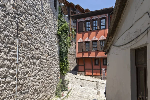 Plovdiv Bulgaristan Mayıs 2019 Sokak Dokuzuncu Yüzyıl Evler Mimari Tarihi — Stok fotoğraf