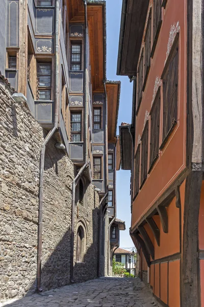 Plovdiv Bulgarije Mei 2019 Straat Negentiende Eeuwse Huizen Architectonische Historische — Stockfoto