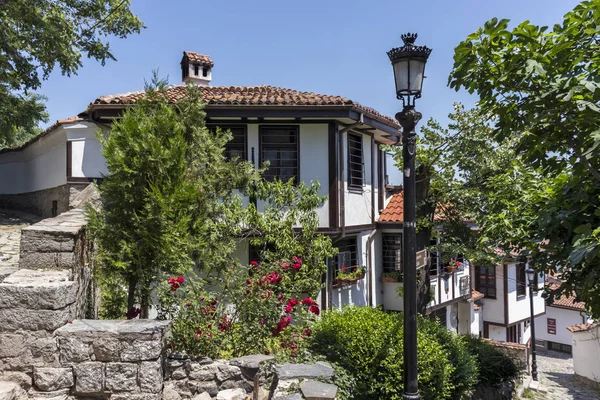 Plovdiv Bulgária Maio 2019 Rua Casas Século Xix Reserva Arquitetônica — Fotografia de Stock