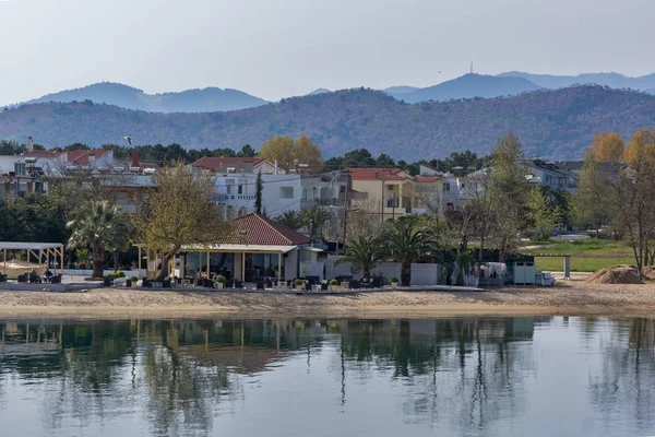 Keramoti Grecia Aprile 2016 Spiaggia Del Villaggio Keramoti Macedonia Orientale — Foto Stock