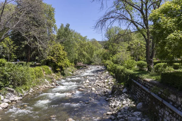 Sandanski Bulgaria Aprile 2019 Fiume Sandanska Bistritsa Che Attraversa Una — Foto Stock