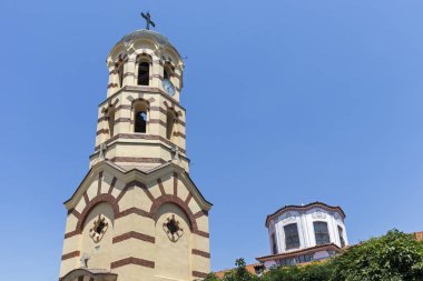 Plovdiv, Bulgaristan-29 Mayıs 2019: Saint Nedelya Kilisesi Doğu Ortodoks Kilisesi, Plovdiv, Bulgaristan