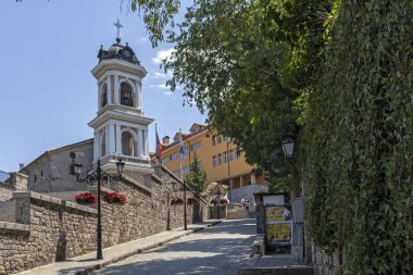 Plovdiv, Bulgaristan-Mayıs 29, 2019: Virgin Mary Doğu Ortodoks Kilisesi, Plovdiv şehir, Bulgaristan