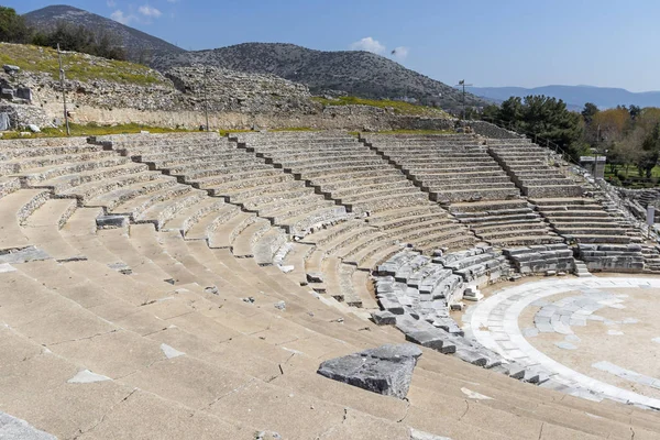 Ruïnes Van Het Oude Theater Het Antieke Gebied Van Philippi — Stockfoto