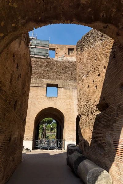 Roma Itália Junho 2017 Vista Panorâmica Interior Coliseu Cidade Roma — Fotografia de Stock