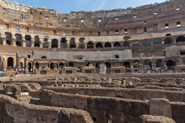 Roma Itália Junho 2017 Vista Panorâmica Interior Coliseu Cidade Roma — Fotografia de Stock