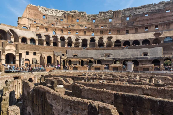 Roma Itália Junho 2017 Vista Panorâmica Interior Coliseu Cidade Roma — Fotografia de Stock