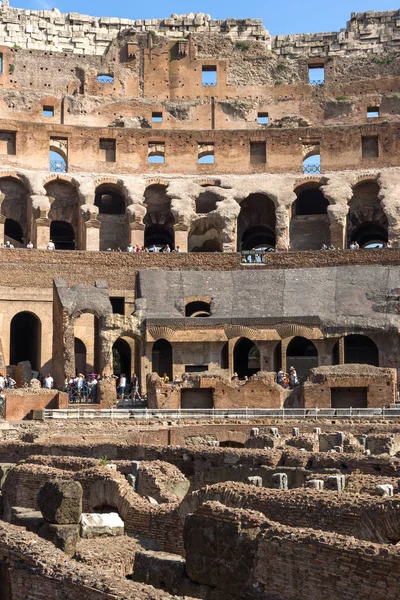 Rom Italien Juni 2017 Panorama Utsikt Över Insidan Del Colosseum — Stockfoto