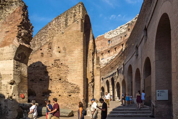 Roma Italya Haziran 2017 Roma Italya Şehir Colosseum Kısmının Panoramik — Stok fotoğraf
