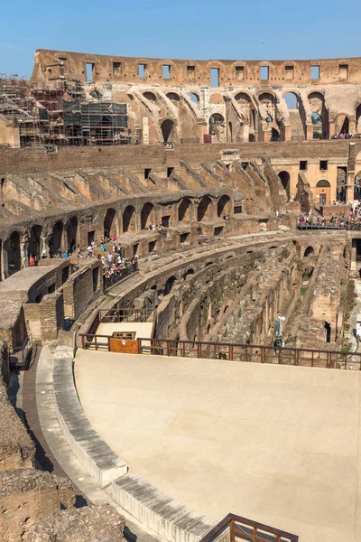 Roma Itália Junho 2017 Vista Panorâmica Interior Coliseu Cidade Roma — Fotografia de Stock