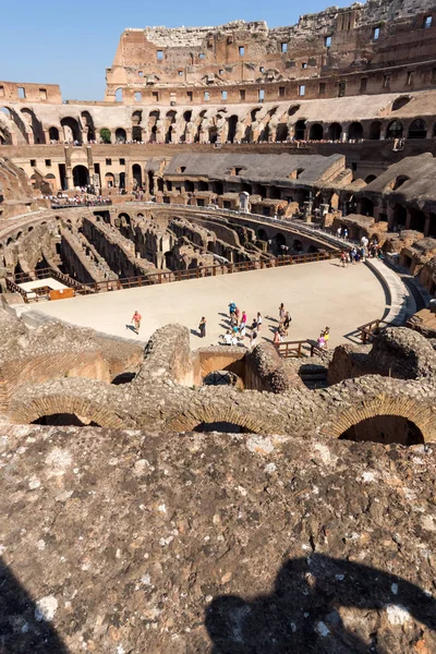 Рим Италия Июня 2017 Панорамный Вид Внутреннюю Часть Колизея Риме — стоковое фото