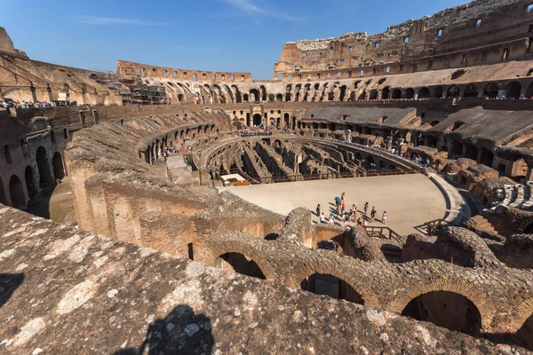 Rom Italien Juni 2017 Panorama Utsikt Över Insidan Del Colosseum — Stockfoto