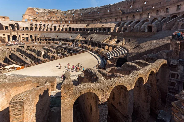 Rom Italien Juni 2017 Panorama Utsikt Över Insidan Del Colosseum — Stockfoto