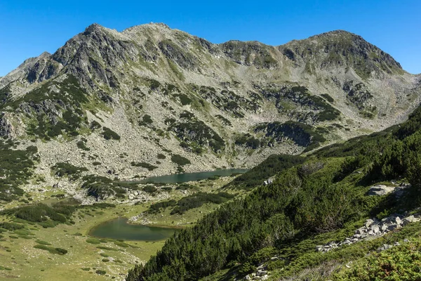 Táj Valyavishki Sarkantyú Csúcs Prevalski Tavak Pirin Mountain Bulgária — Stock Fotó