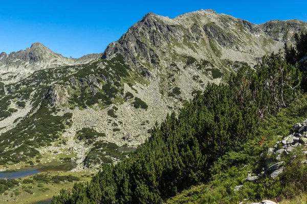 Krajobraz Valyavishki Szczyt Chukar Jeziora Przeważnie Narciarskie Góra Pirin Bułgaria — Zdjęcie stockowe