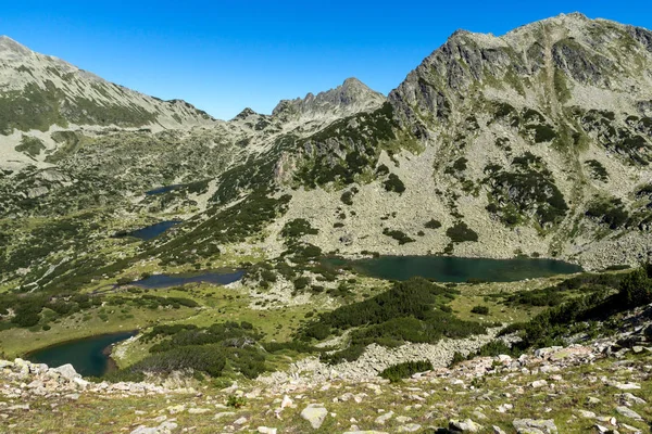 Landskap Med Valyavishki Eukaryoter Peak Och Prevalski Lakes Pirin Mountain — Stockfoto