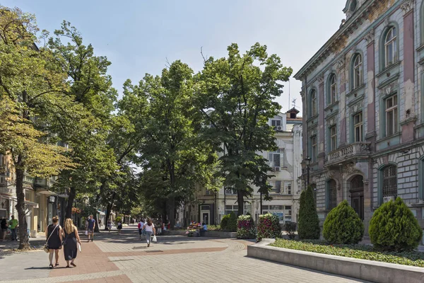 Plovdiv Bulgária Maio 2019 Ruas Pedestianas Centro Cidade Plovdiv Bulgária — Fotografia de Stock