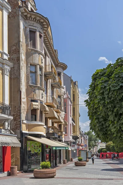 Płowdiw Bułgaria Maja 2019 Ulice Pedestian Centrum Miasta Płowdiw Bułgaria — Zdjęcie stockowe