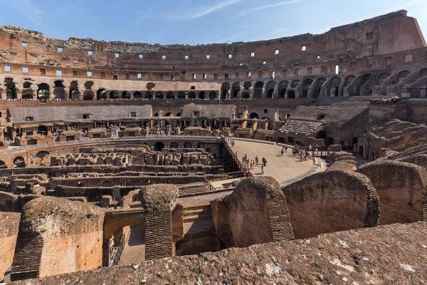 Рим Італія Червня 2017 Погляд Зсередини Стародавня Арена Гладіатора Колізей — стокове фото