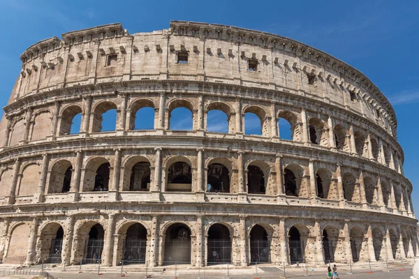 Rome Italie Juin 2017 Vue Extérieure Ancienne Arène Gladiateur Colisée — Photo