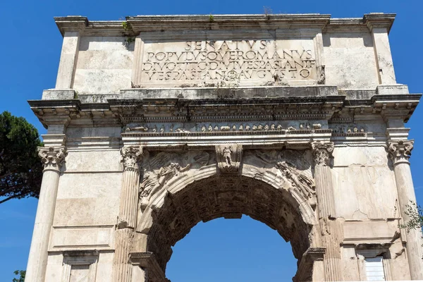 Rome Italie Juin 2017 Arc Titus Dans Forum Romain Rome — Photo